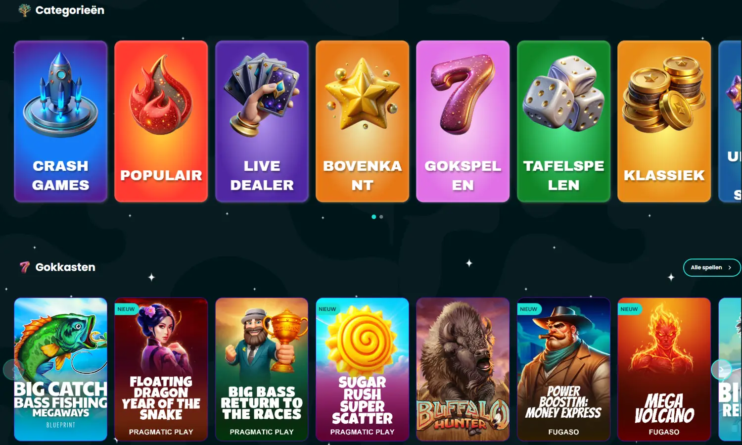 Space Slots Casino Startpagina